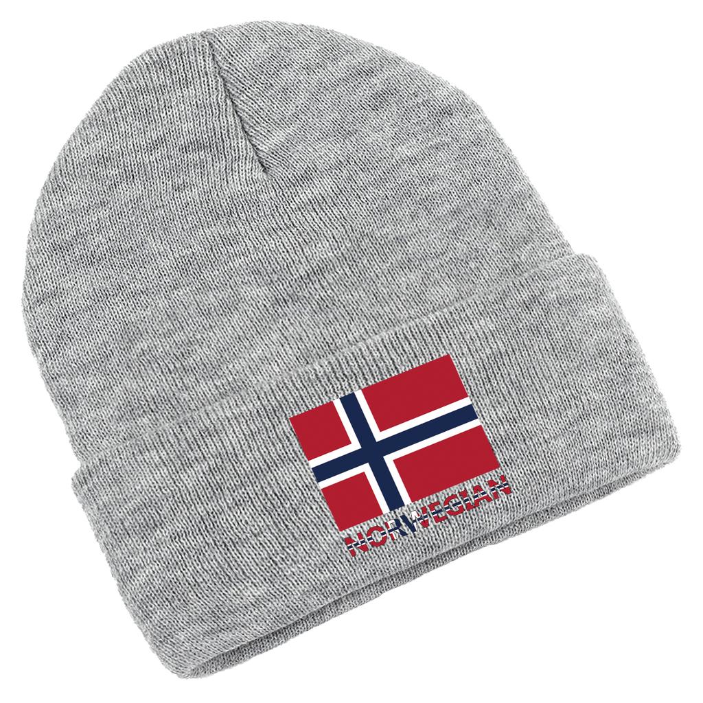 Norvegian Flag Print Winter Hats Unisex Knit Hat Beanie Winter Hat for Women Solid Casual Knitted beaniesPerfect For Urban Style