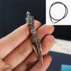 Sturdy Copper Tibetan Buddhist Amulet On Black Cord Necklace With Sacred Significance For Men
