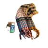 Rainbow Plaid Fringed Scarf Girls Winter New Korean Version Versatile Warm Scarf Shawl Dual-purpose Thickened