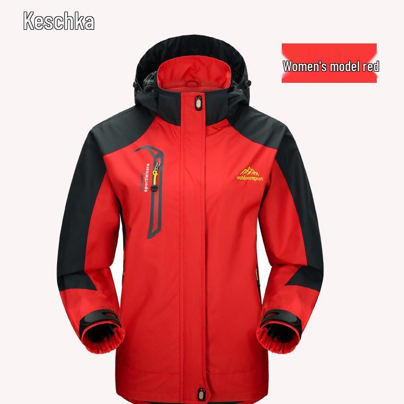 Unisex Outdoor Windproof Jacket - Single Layer, Lightweight, Waterproof Sportswear for Couples
