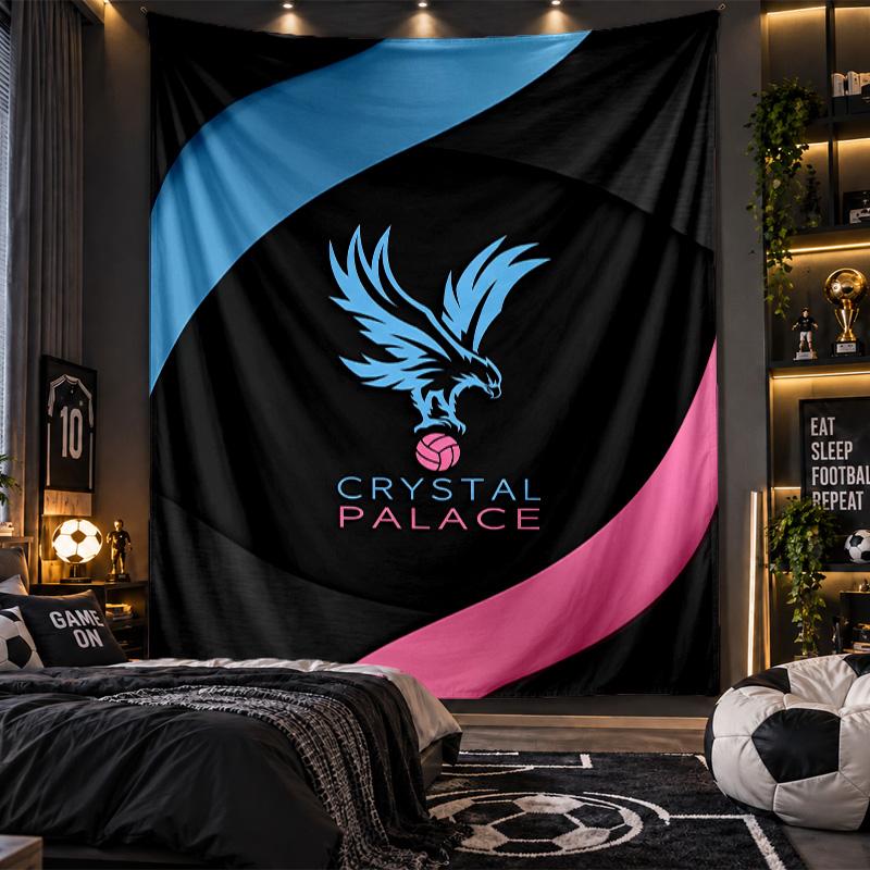 Tapiserie de agățat pe perete Print Fotbal Palatul de Cristal Pânză pentru Sufragerie Dormitor Decor Acasă