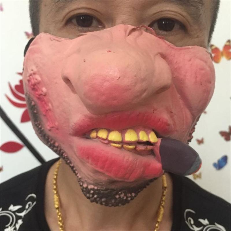 Latex Half Face Costume Mask Set for Group Photos, Cosplay Use, Stage Scenes and Theme Gathering Party Supplies