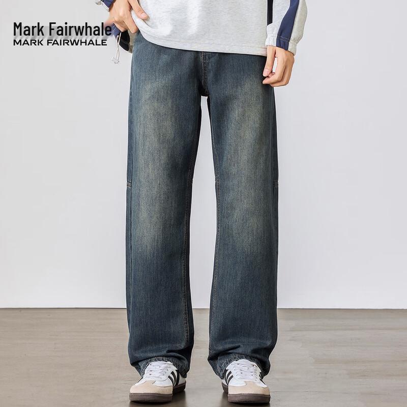 

Мужские джинсы Mark Fairwhale прямого кроя, свободные, с эффектом ретро-стирки 36