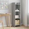 Bookshelf Grey Sonoma 30 x 30 x 111 cm Engineered Wood