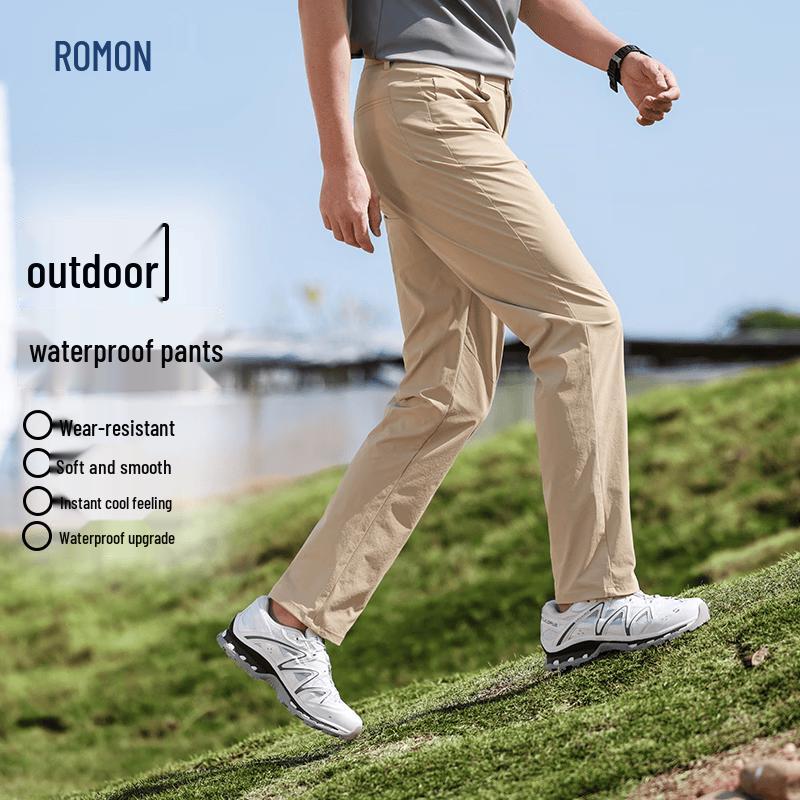 Romon Men s Summer Ice Cool Quick-Dry Casual Pants 35