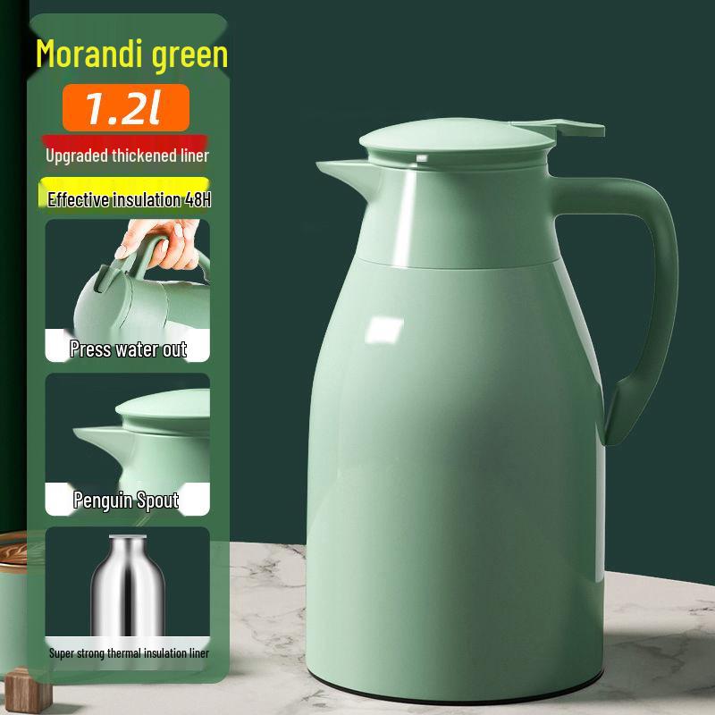 Large Capacity Press-Type Insulated Glass Liner Thermos Kettle