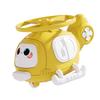 Helicopter Bamboo Dragonfly Toy Plastic Inertial Collision Aircraft Toys for Birthday Gifts Party Yellow