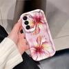 Pink Hibiscus Flowers Phone Case For Samsung Galaxy A56 A55 A37 A36 A27 A26 A16 Galaxy S26 S25 S24 FE S22 S23 Ultra Plus Cover