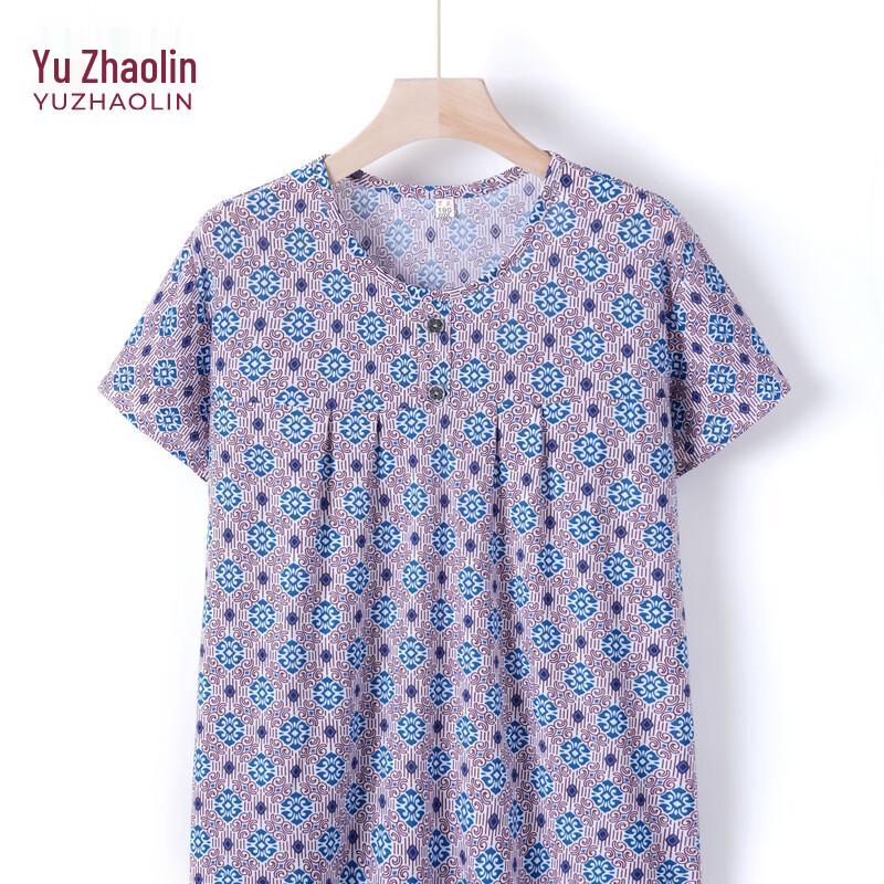 

YUZHAOLIN Women s Floral Print Short Sleeve T-shirt 2XL