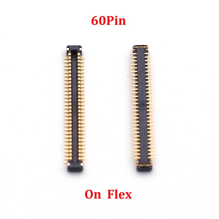 2PCS 60pin LCD FPC Connector For ipad 6 Air 2 LCD Display Screen On Board Flex Cable