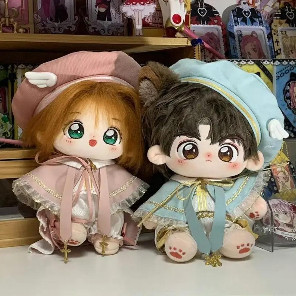 10cm/20cm Cotton Doll Clothes Set Cute Cool Style No-Attribute Plush Doll Outfit Handmade Bluebird Costume