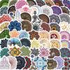 60Pcs Mandala Flowers Yoga Cartoon Graffiti Stickers Decals Decoration Diy Skateboard Notebook Phone Laptop Cute Sticker