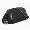 Nylon Fashionable Messenger Bag Women Casual Letter Print Adjustable Strap Shoulder Bag for Party Black Free Size
