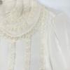 MIUMIU White MK1627 Lace Blouse tops 36 whiteUsed
