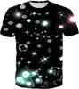 T-shirt Estiva da Uomo in Poliestere 3D Asciugatura Rapida Traspirante Manica Corta T-shirt Casual Colore Tie Dye T-shirt Estiva