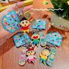 Kawaii Crayon Shin-Chan Skateboard Series Keychain Pendant Cartoon Cute Car Key Anti-Lost Pendant Bag Pendant Birthday Gift