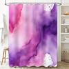 Vibrant Watercolor Shower Curtain Pink Purple Blush Luxury Bath Decor Waterproof Fabric Home Bathroom Decorations Size 72X84