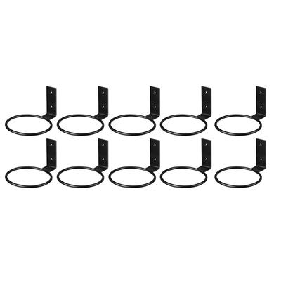 2025+ 10 Pcs Flower Pot Ring Hooks Wall Mounted Wall Hanger Rings Metal Planter Hooks Bracket for Balcony Home 4 Inch