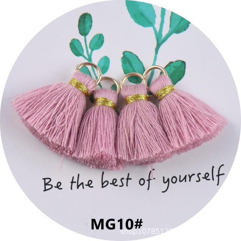 10Pcs Mini Metal Hanging Ring Tassel Trim Pendant DIY Craft Jewelry Earrings Decor Material Fringe Trim DIY Sewing Supplies 20mm
