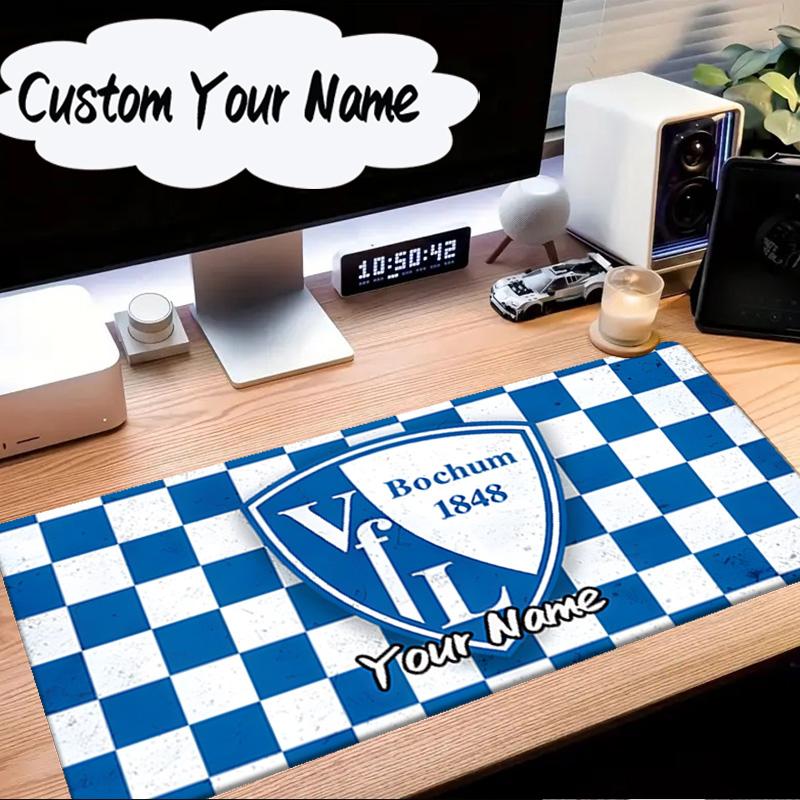 Custom Name Mouse pad Bochum Crest Mouse Pad Desk Mat, Non-Slip Rubber Backer Pad For Computer Notebook Gaming Mouse Pad Birthday Gift