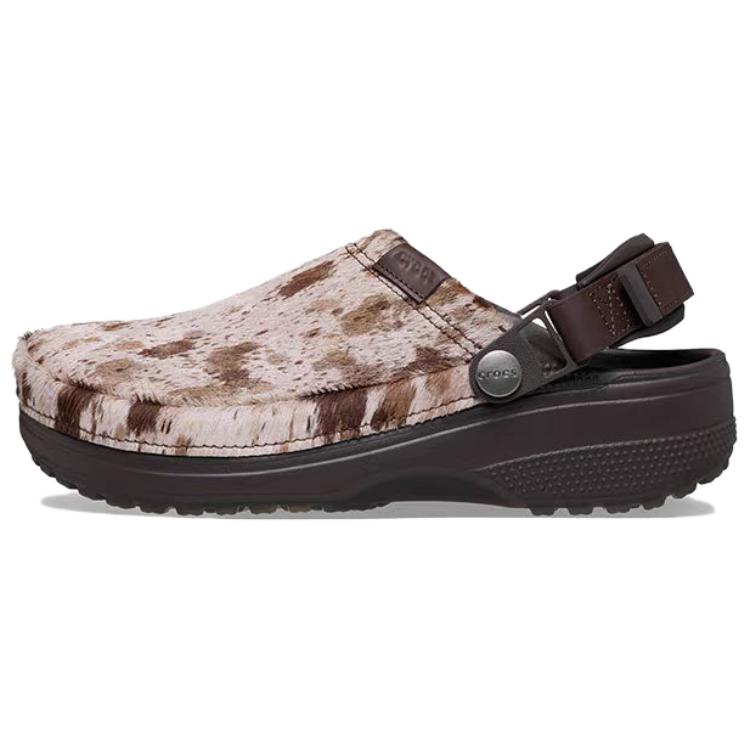 Crocs Classic vieglie kažokādas koka tupeles
