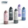 Tyeso 1200ML Thermoses Insulated Water Bottle Travel Mug with Handle Leak-Proof Lid for Outdoor Sports Hiking Portable Drinkware with Eye Sticker