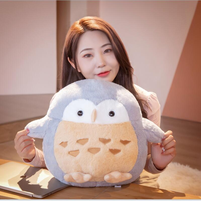Cute Plush Owl Pillow Dolls Stuffed Soft Plush Toys Kawaii Hug Pillow Cushion for Birthday Xmas