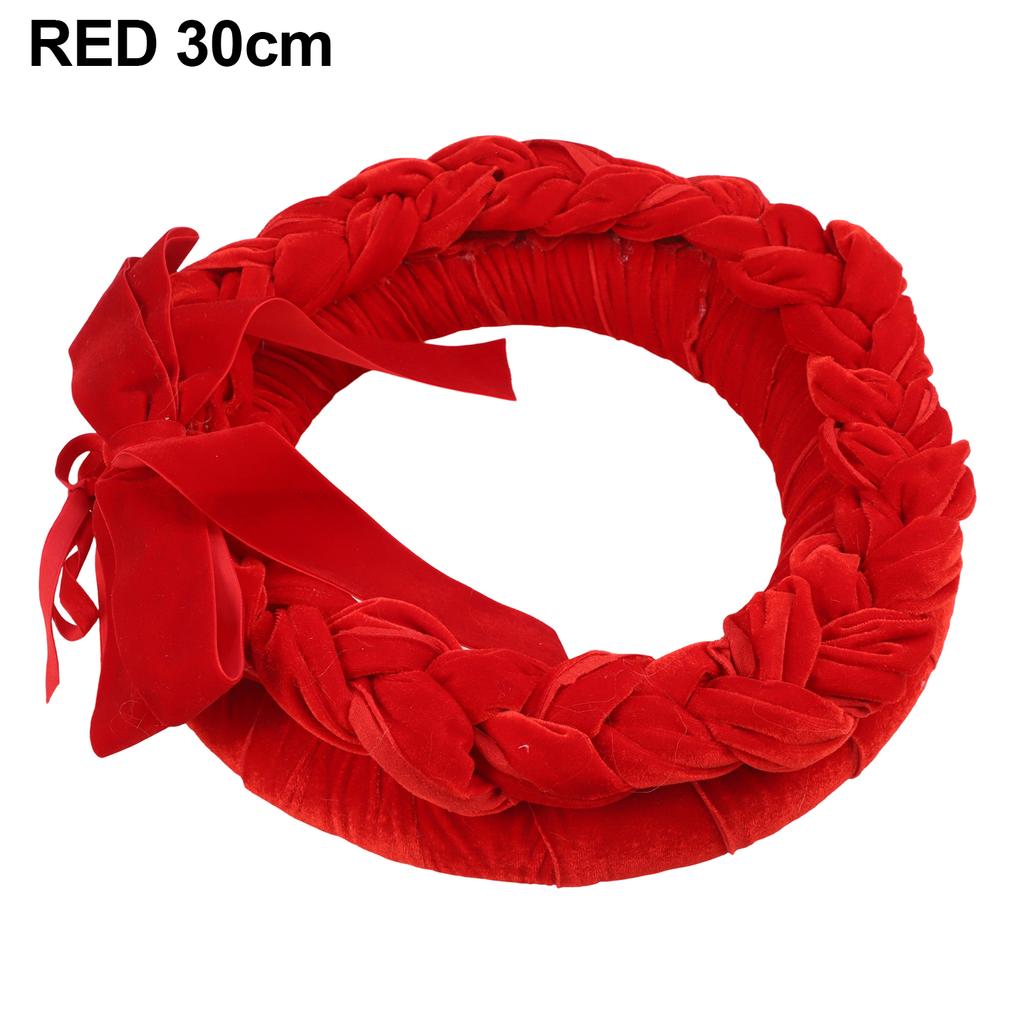 Feiertags-Türdekoration Weihnachtsdeko 30cm Klassischer Charme Exquisites Design Innen- und Außendisplay für Haustür