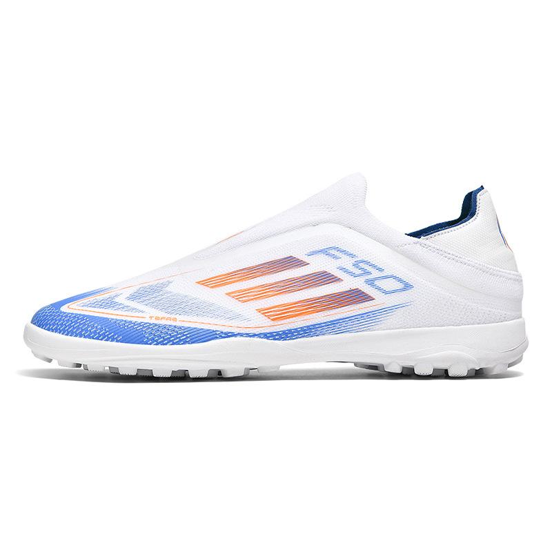 F50 pantofi de fotbal pentru tineret fără șireturi, fără cusături, tricotat cu fir, cu crampoane lungi, pentru bărbați și femei, crampoane rupte, pantofi de fotbal pentru competiție