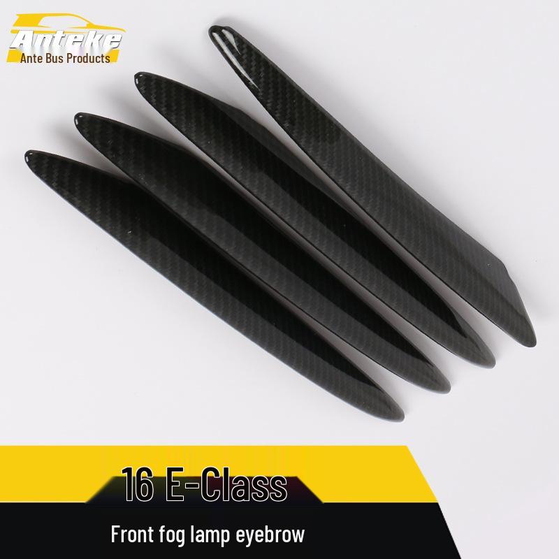E-Class Front Fog Light Eyebrow Electroplated Anti-Scratch Strip