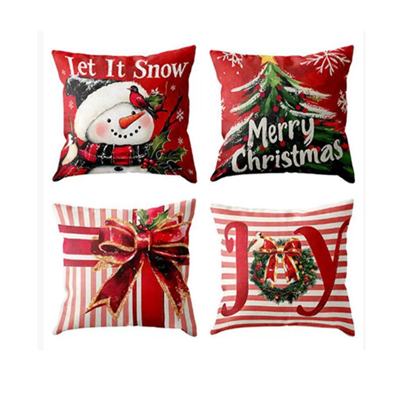 45cm Christmas Four Piece Pillowcase Set  Christmas Decoration Home Decoration 2024 Christmas Decoration