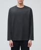 Ponte Crew Neck Long Sleeve T-Shirt [Dark Gray]