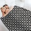 Skull & Crossbones on Black // Halloween Collection Throw Blanket Moving Winter beds for winter Heavy Blankets
