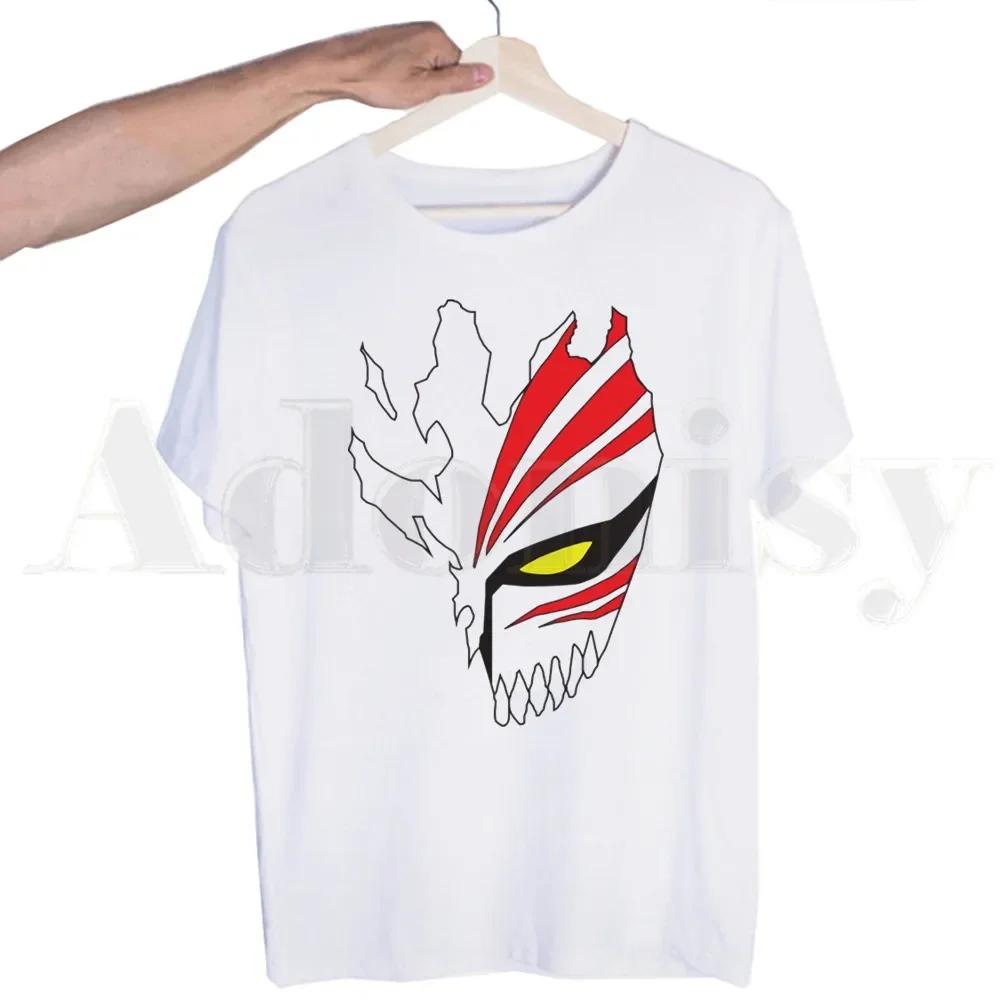 BLEACH Japanese Anime Unisexga Ichigo Kuchiki Byakuya Tshirts  Unisex Fashion Summer T-shirts Tshirt Top Tees Streetwear Harajuku Funny Shirt