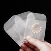 50pcs Mini Translucent Flat Paper Bags Translucent Envelopes Bags for Storing Photos Stamps Ring Earring Jewellery Coin Storage