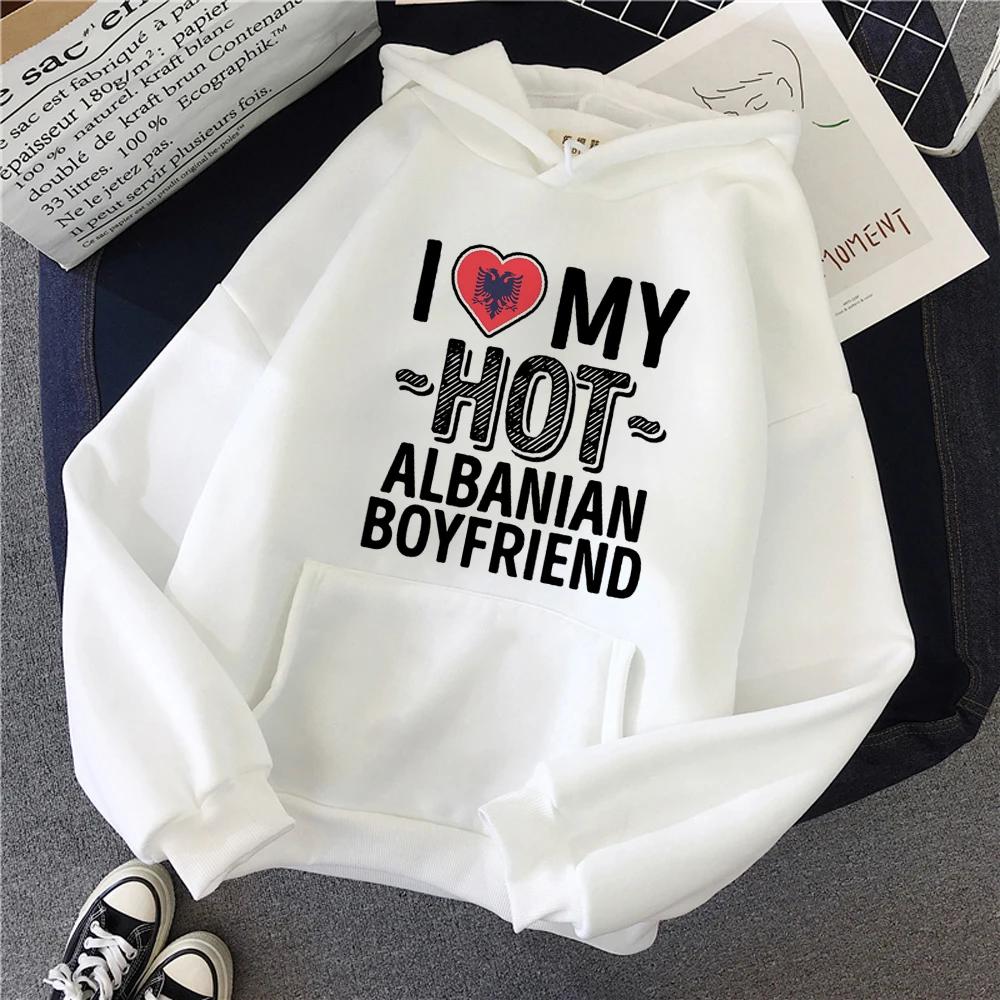 Albania Hoodies Women Graphic Vintage Kawaii Streetwear Pullover Hooded Shirt Female Streetwear Sweatshirts