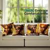 Traditional African Women Cushions Pillowcase Printed Polyester 45X45Cm Throw Pillow Cover Decorative Sofa Cushions Pillowslip
