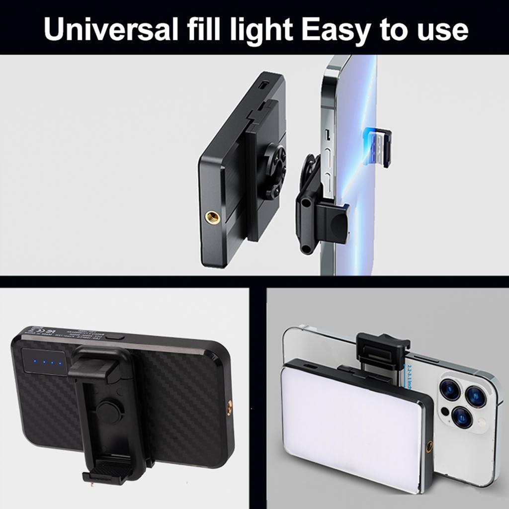 Pocket LED Video Light LED Fill Light Video Conference Light 2500K-9000K Dimmable Built-in 3000mAh