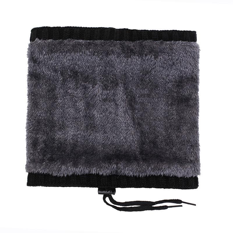 Outdoor Warm Woolen Cap Winter Velvet Ear Protection Cycling Knitted Cap