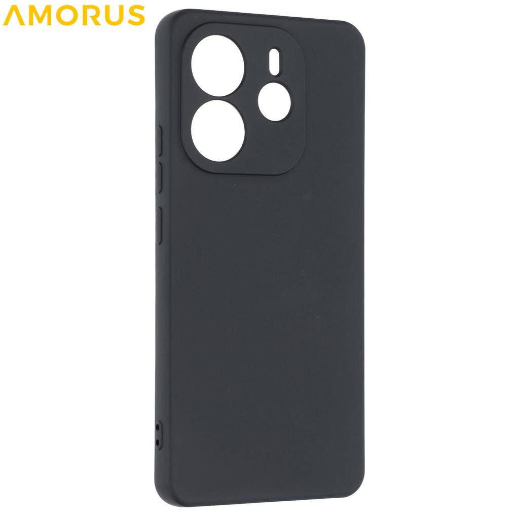 For Xiaomi Redmi Note 14 4G (163.25mm) Case Precise Cutouts TPU Fiber Lining Shockproof Phone Cover