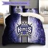 Sacramento Kings2 Pattern Bedding Quilt Set  Home Decoration  Gift (1 * duvet cover + 2 * pillowcase  without core)