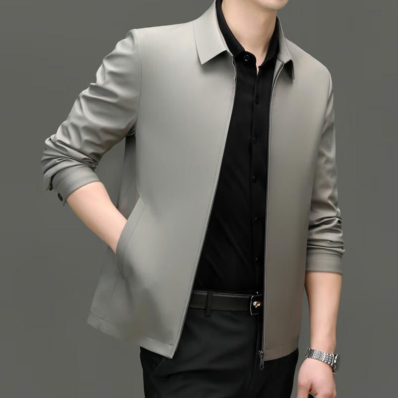 Men's Business Casual Mulberry Silk Jacket FMYC8796