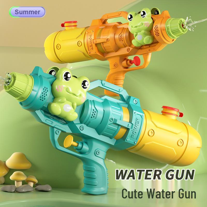 Double Nozzle Water Gun Toy: Little Horse, Dinosaur, Duck & Shark Squirt Gun