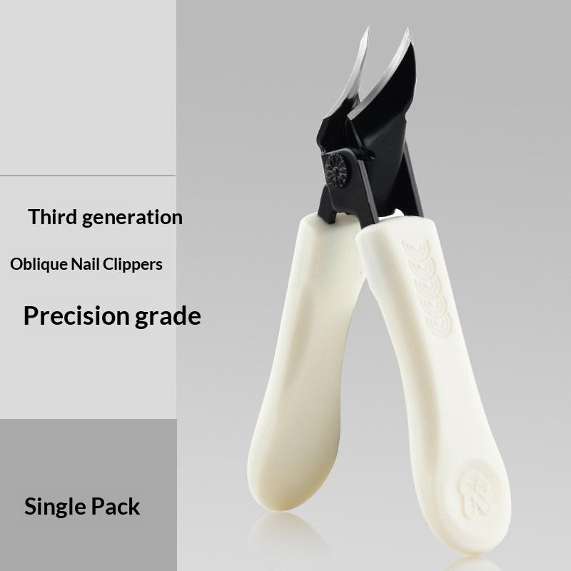 Super Fine Slanted Pointed Nail Clipper Anti-Splash Toenail Clipper For Ingrown Thick Toenail Pliers Scissors Care Tools белый