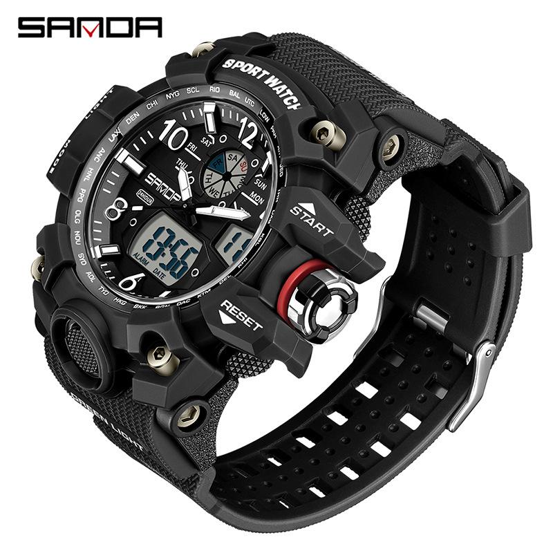 SANDA Watches Creative Sports Electronic Watch Personalised Fashion Electronic Watch