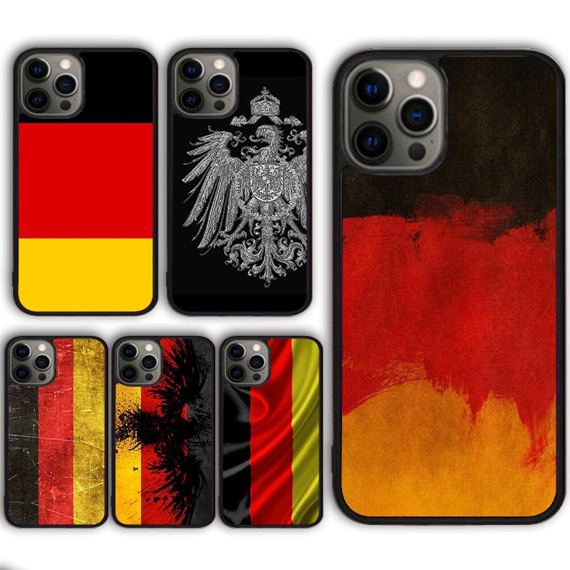 Germany Flag Banner Phone Case Cover for iPhone 17 Air 16 16e 15 13 14 11 12 Pro Max Max Plus coque fundas Shell