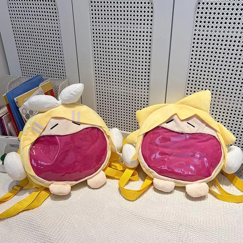 Anime Torebka na ramię Ból serca Kagamine Rin Kawaii Dekoruj Kagamine Len Dziewczęca Torba o dużej pojemności Prezent na festiwal dla dziewcząt