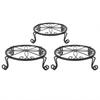 Charm Floral Pattern Design Floor-Standing Flower Rack Iron Plant Stand