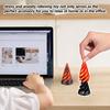 3D Printed Spiral Cone Toy Impossible Pyramid Passthrough Sculpture Pass Through Pyramid Mini Vortex Thread Illusion Toys