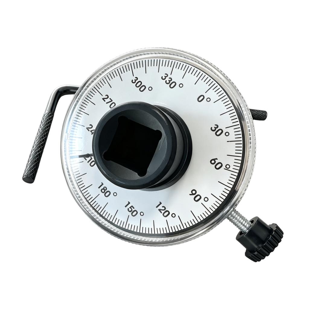1/2 Inch 360° Adjustable Drive Torque Meter 2 Degree Increment Marker Drive Torque Measuring Tool Heavy Duty Torque Gauges
